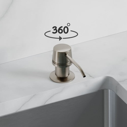 Brushed Nickel Stainless Steel Soap Dispenser 2