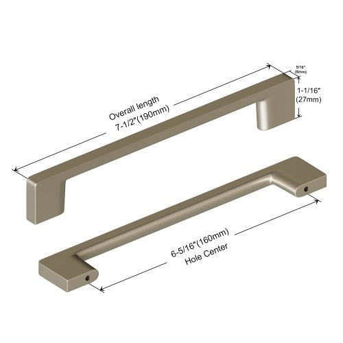 3008 Series Brushed Satin Nickel Metal Cabinet Pull 3