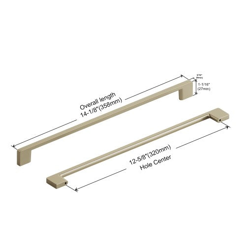 3008 Series Brushed Satin Nickel Metal Cabinet Pull 4