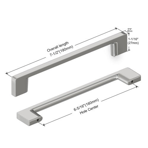 3008 Series Chrome Metal Cabinet Pull 4