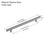 3001 Series Brushed Satin Stainless Steel Cabinet Pull 1