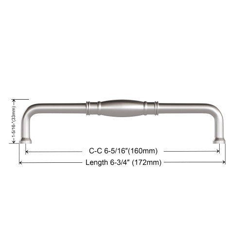 3132 Series Brushed Satin Nickel Metal Cabinet Pull 4