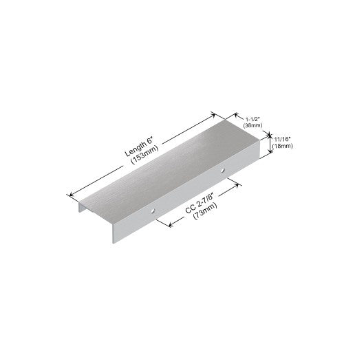 3062 Series Brushed Satin Metal Cabinet Pull 2