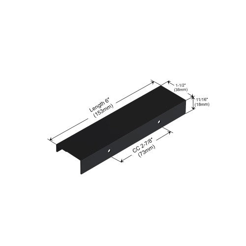 3062 Series Matte Black Metal Cabinet Pull 2