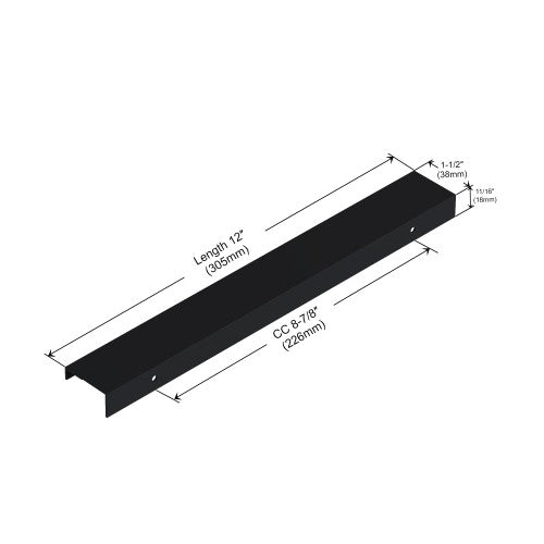 3062 Series Matte Black Metal Cabinet Pull 2