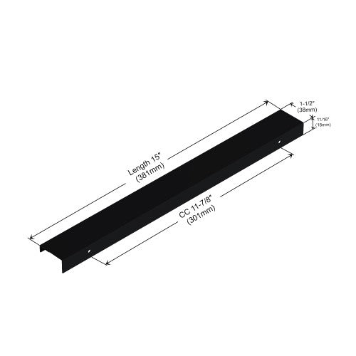 3062 Series Matte Black Metal Cabinet Pull 2