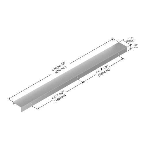 3062 Series Brushed Satin Metal Cabinet Pull 2