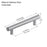 3001 Series Brushed Satin Stainless Steel Cabinet Pull 4