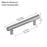 3001 Series Brushed Satin Aluminum Cabinet Pull 4