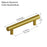 3001 Series Brushed Brass Aluminum Cabinet Pull 5