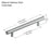 3001 Series Brushed Satin Stainless Steel Cabinet Pull 4