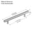 3001 Series Brushed Satin Aluminum Cabinet Pull 4