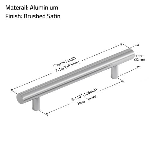 3001 Series Brushed Satin Aluminum Cabinet Pull 4
