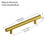 3001 Series Brushed Brass Aluminum Cabinet Pull 5