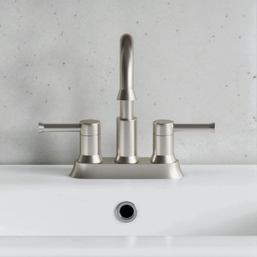 Brushed Nickel Brass Bathroom Faucet 2