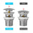 Chrome Brass Drain 2