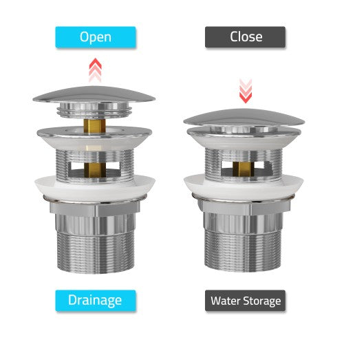 Chrome Brass Drain 2