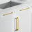 3008 Series Brushed Brass Metal Cabinet Pull 2