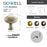 3185 Series Brushed Satin Nickel Metal Cabinet Knob 5