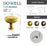 3185 Series Brushed Brass Metal Cabinet Knob 5