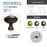 3185 Series Oil Rubbed Bronze  Metal Cabinet Knob 5