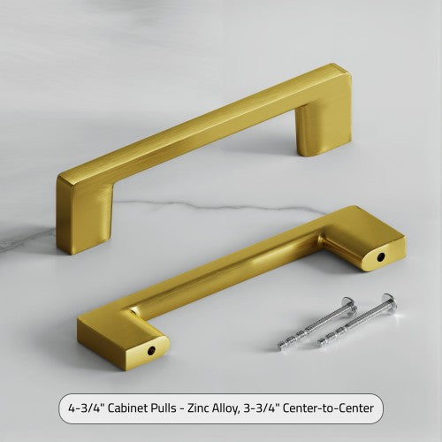 3008 Series Brushed Brass Metal Cabinet Pull 3