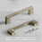 3008 Series Brushed Satin Nickel Metal Cabinet Pull 3