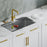 3001 Series Brushed Brass Aluminum Cabinet Pull 2