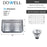 Satin Stainless Steel Kitchen Sink 6