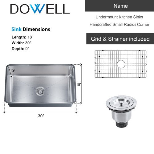 Satin Stainless Steel Kitchen Sink 6
