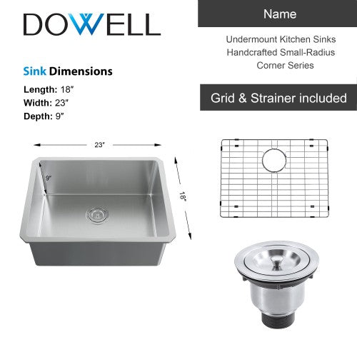 Satin Stainless Steel Kitchen Sink 10