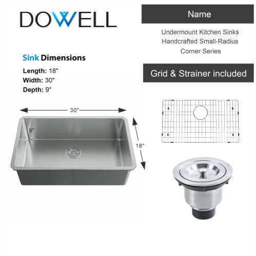 Satin Stainless Steel Kitchen Sink 10