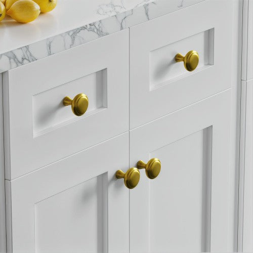 3185 Series Brushed Brass Metal Cabinet Knob 1