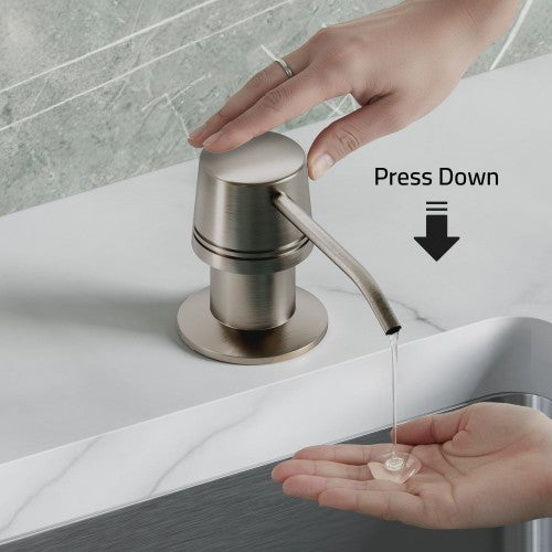 Brushed Nickel Stainless Steel Soap Dispenser 1