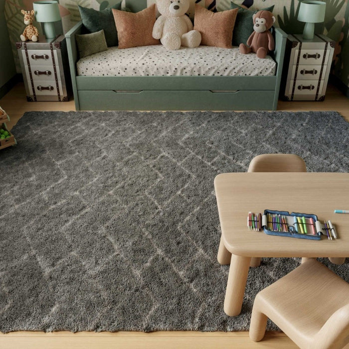 Dreamy Shag Polyester Grey DRS03 GREY