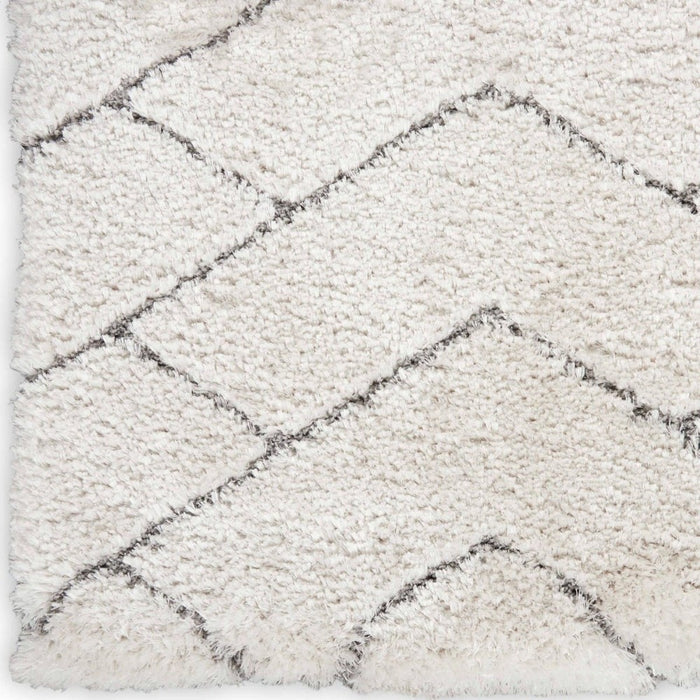 Dreamy Shag Polyester Ivory Grey IVGRY
