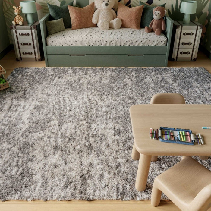 Dreamy Shag Polyester Charcoal Grey DRS04 CHAGY