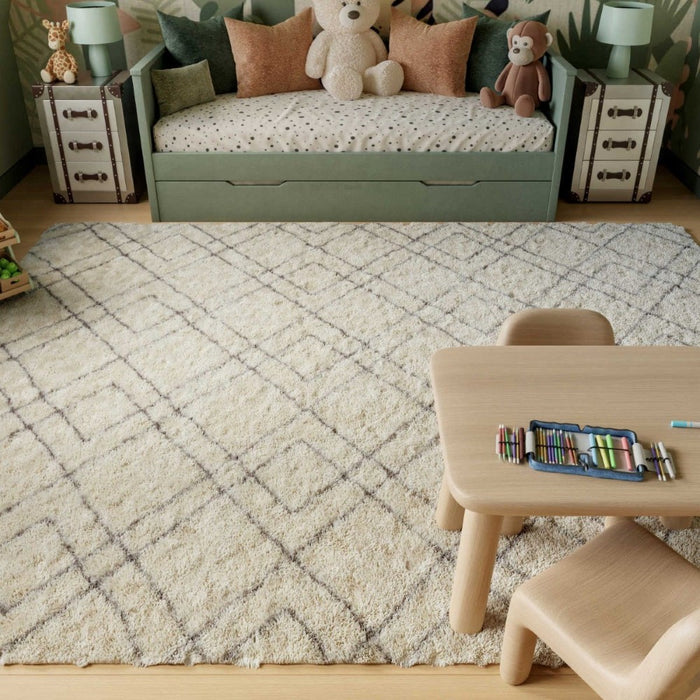 Dreamy Shag Polyester Ivory DRS07 IV