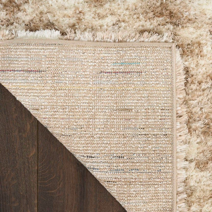 Dreamy Shag Polyester Ivory Dark Beige 