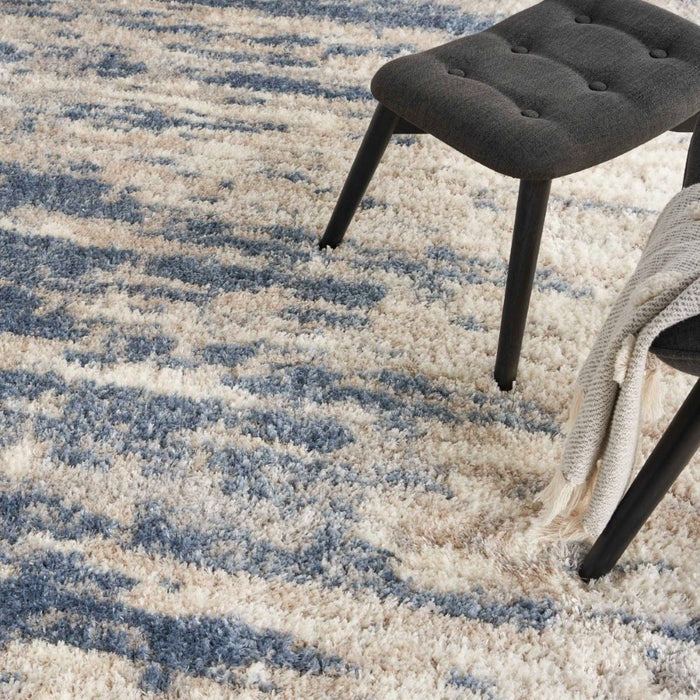 Dreamy Shag Light Blue Grey  Polyester