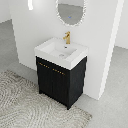 Plywood Black Chestnut Bathroom Vanity Black Chestnut 2