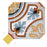 Vaudeville Porcelain Octagon Deco Diglas with Taco Lima Tile Matte 9