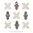 Istanbul Porcelain Templar Shield Night with Day Cross Tile Mixed 4