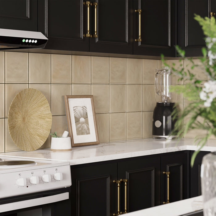 Saddle Ceramic Natural Tile Satin 6