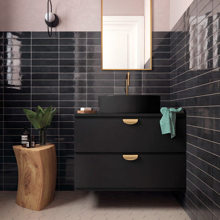 Tribeca Porcelain Studio Basalt Tile Glossy 7