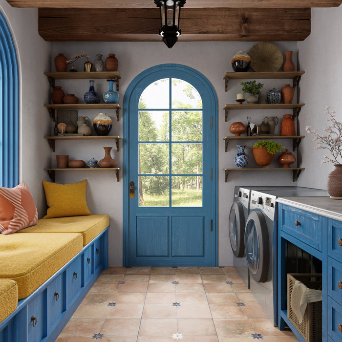 Kings Porcelain Nonna with Blue Star Tile Mixed 2