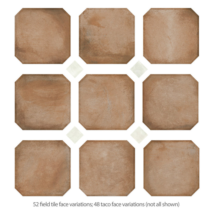 Laverton Porcelain Octagon Natural with Taco Nieve Tile Matte 4