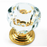 Kristal Zinc Alloy Cabinet Knob Brass 4