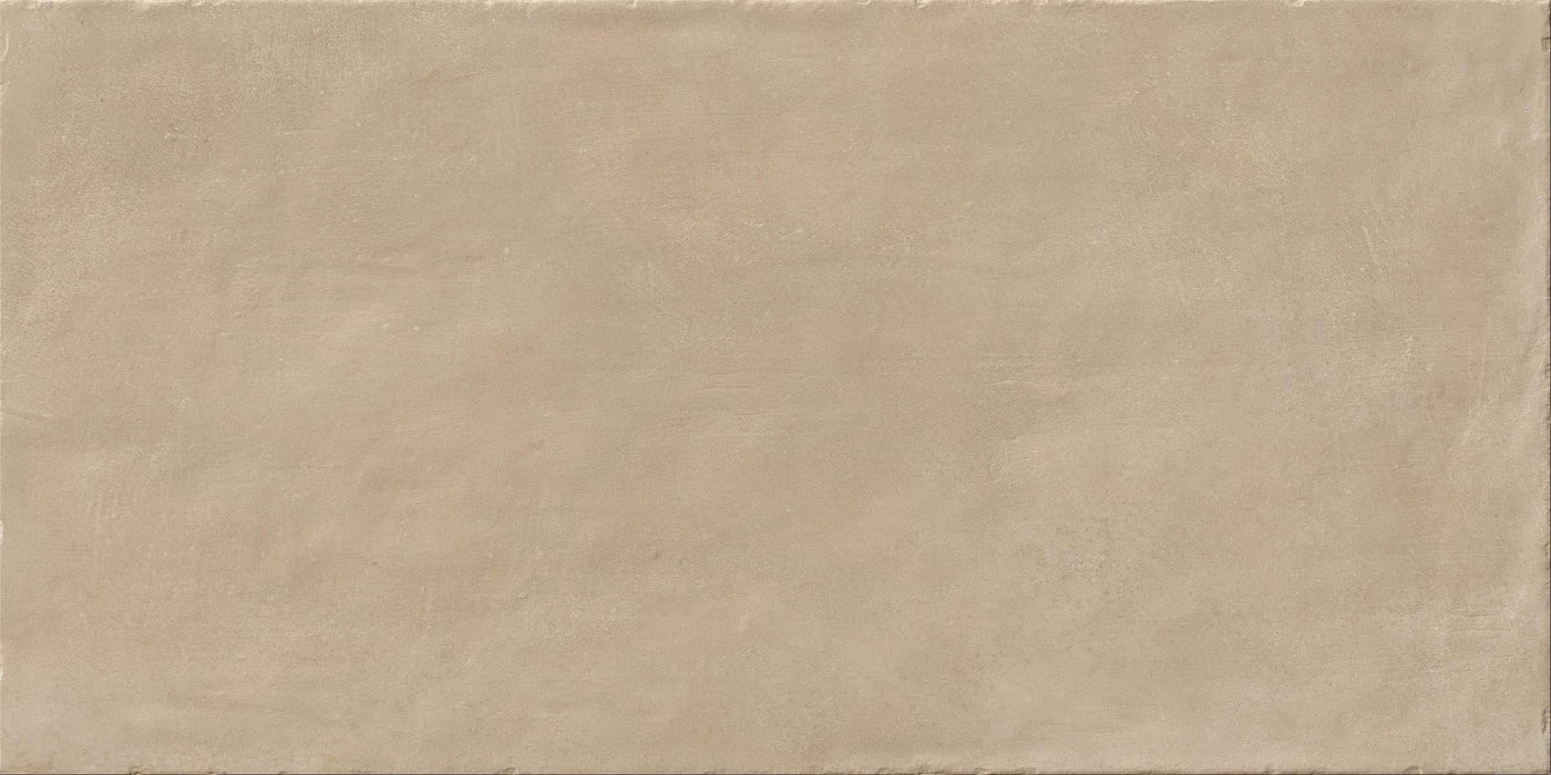 Full Tile Sample - Earthen Natural Hues Almond Fluted Porcelain Tile - 12" x 24" x 8 MM Matte