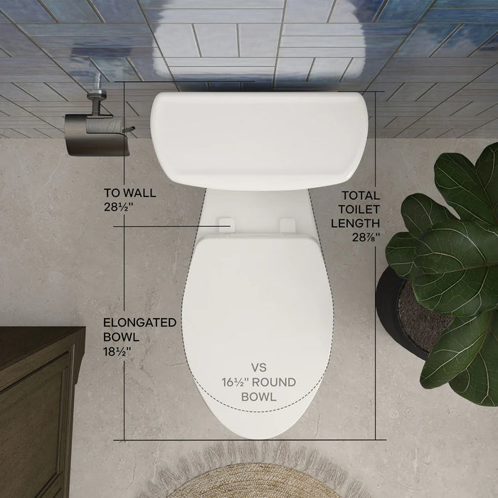 Easley Vitreous China White Toilet White 11